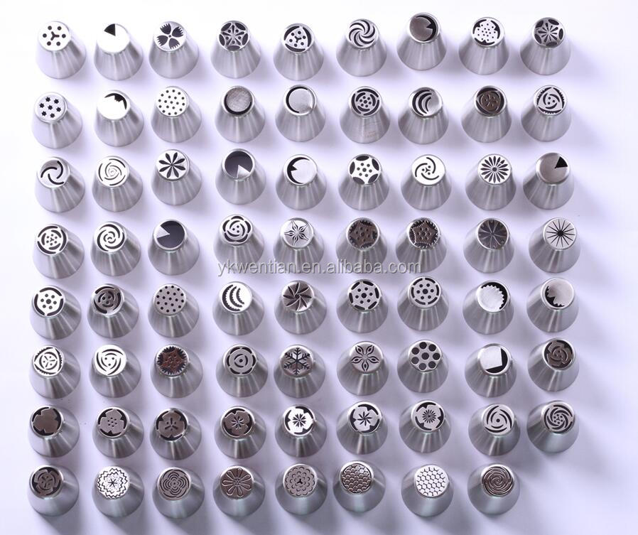 OEM Hot Sale 71 Pcs Different Style Stainless Steel 304 Russian Piping Tips