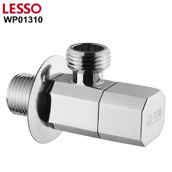 WP01310 LESSO угловой клапан с хромированным покрытием для ванной и кухни
