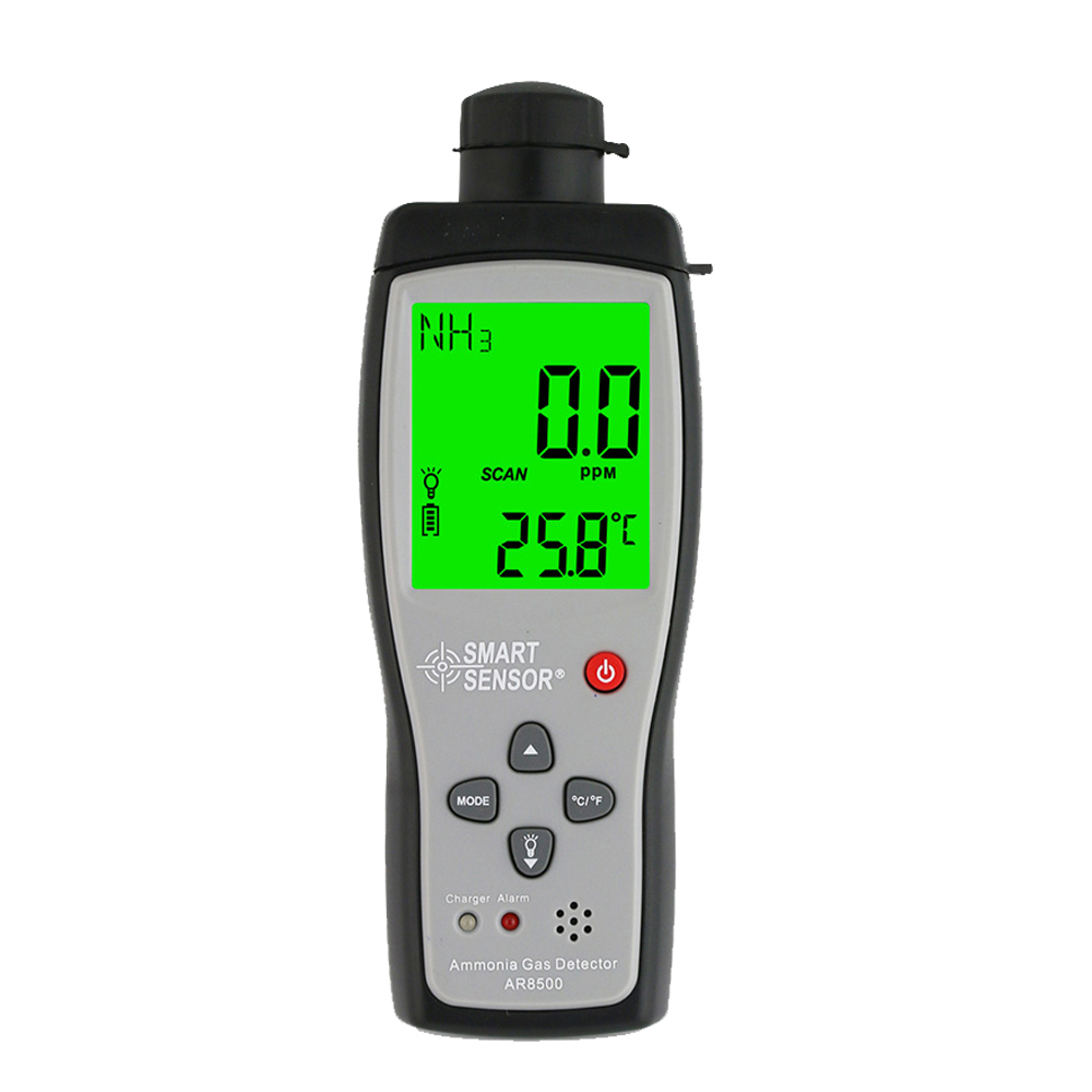 AR8500 детектор аммиака и газа NH3, измеритель, тестер с монитором диапазона 0-100 М. Д., Газоанализаторы со звуковой и световой сигнализацией