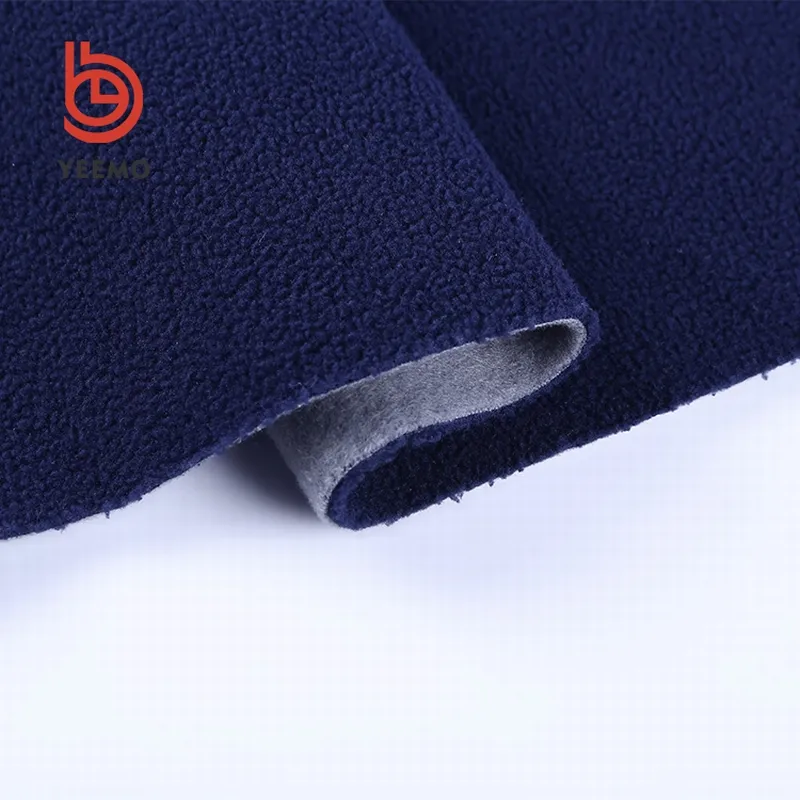 Chinese factory polyester brushed polar fleece bonded fabric for hoodies sportswear