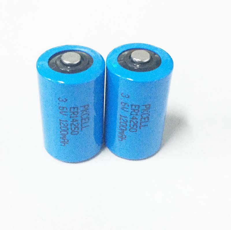 ПВХ шелкография 3,6 v литиевая батарея 1/2aa er14250