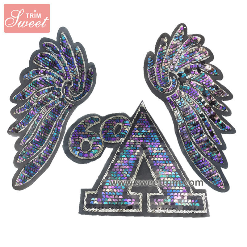 Заводская розетка звезда sequin designs заплата с пайетками для платья джинсы