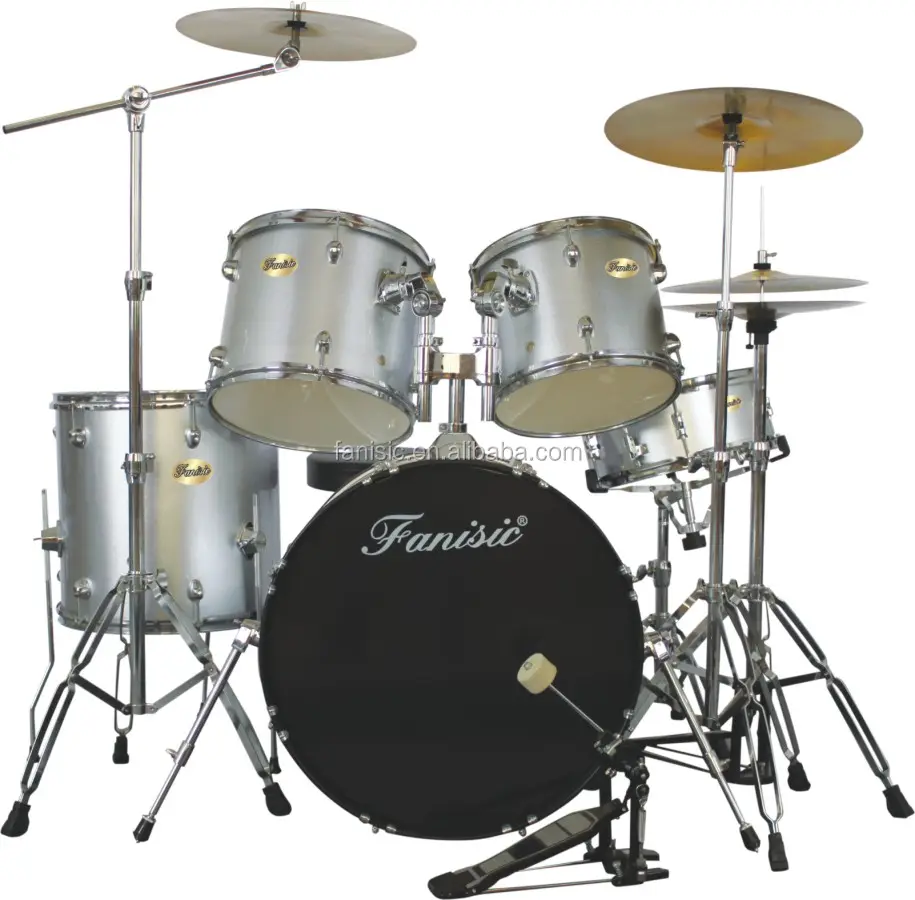 5-PC popular drum set with 3 cymbals for stage