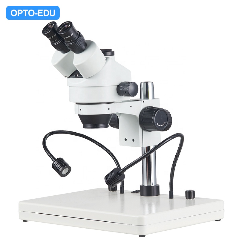 OPTO-EDU A23.3645-B3LST 0.7X - 4.5X Тринокулярный с двойной трубы светодиодный Стерео Зум microscopio