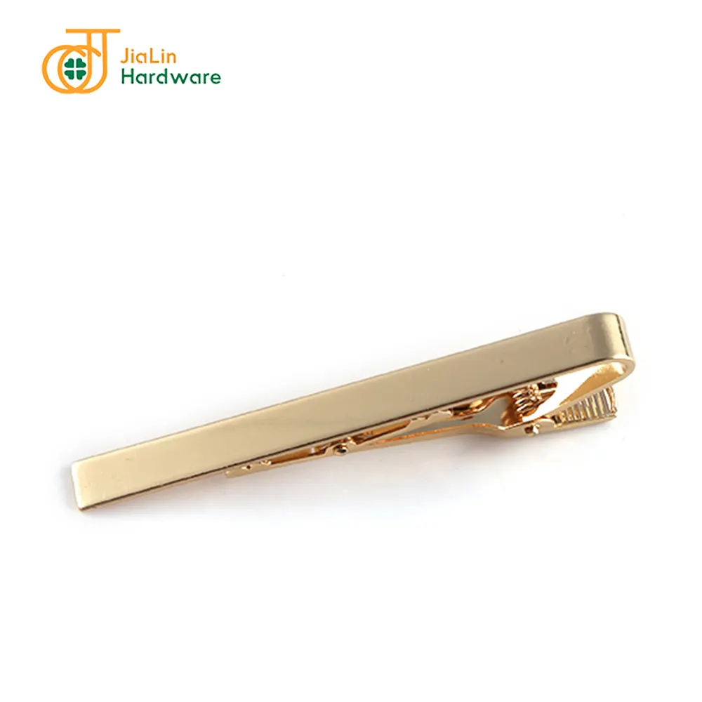 Vintage mens accessories tie bar manufacturer blank custom engrave logo brass gold plated tie clip