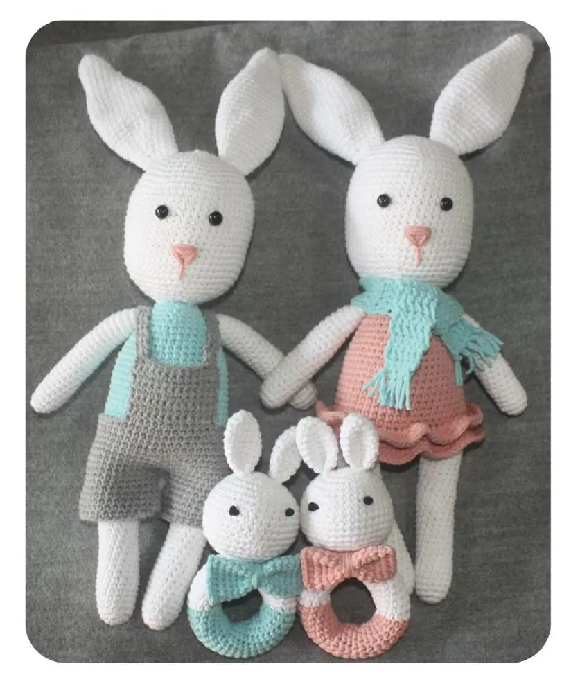 Cute Animal Rabbit DIY Knitting kit DIY Crochet Kit