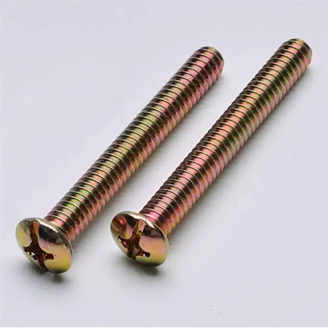 Hebei high quality cross slot round head screws and nuts fasteners
