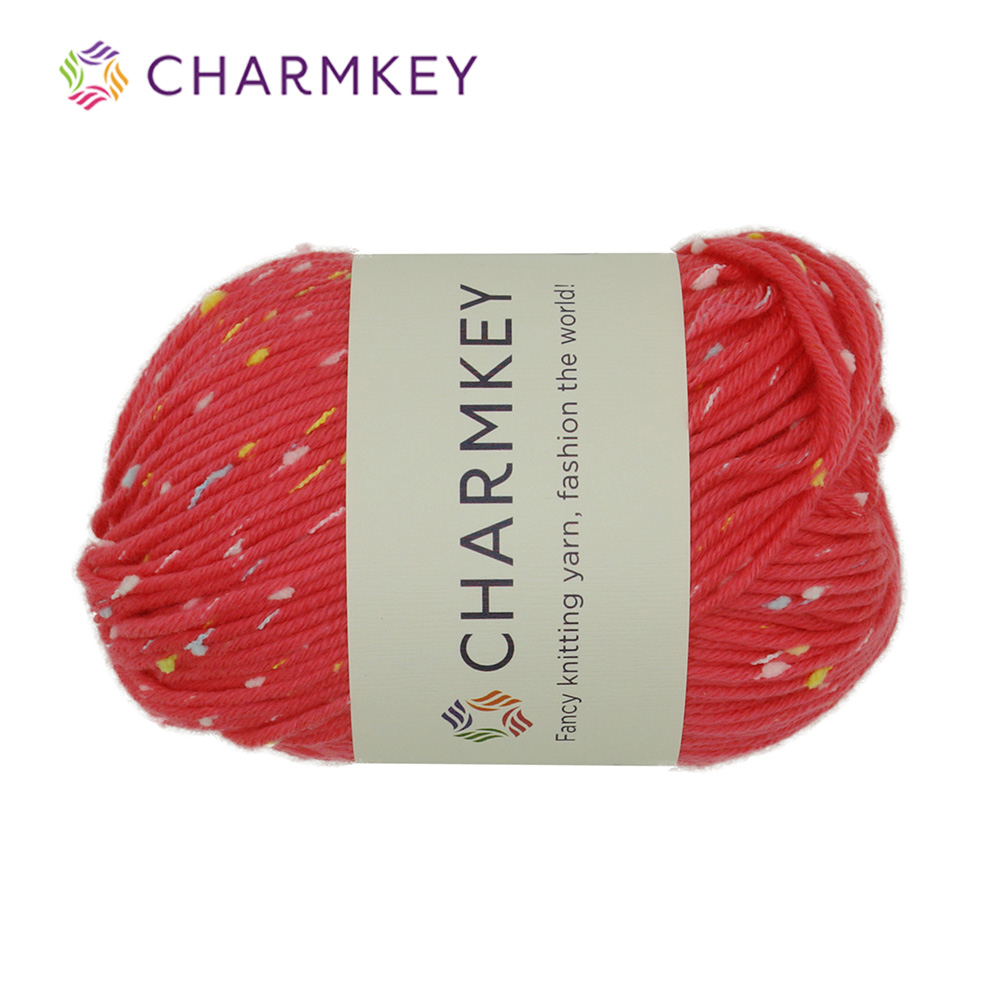 Оптовая продажа Charmkey 100% акрил точка пряжа фантазии вязание пряжа для вязания крючком свитер и шарф