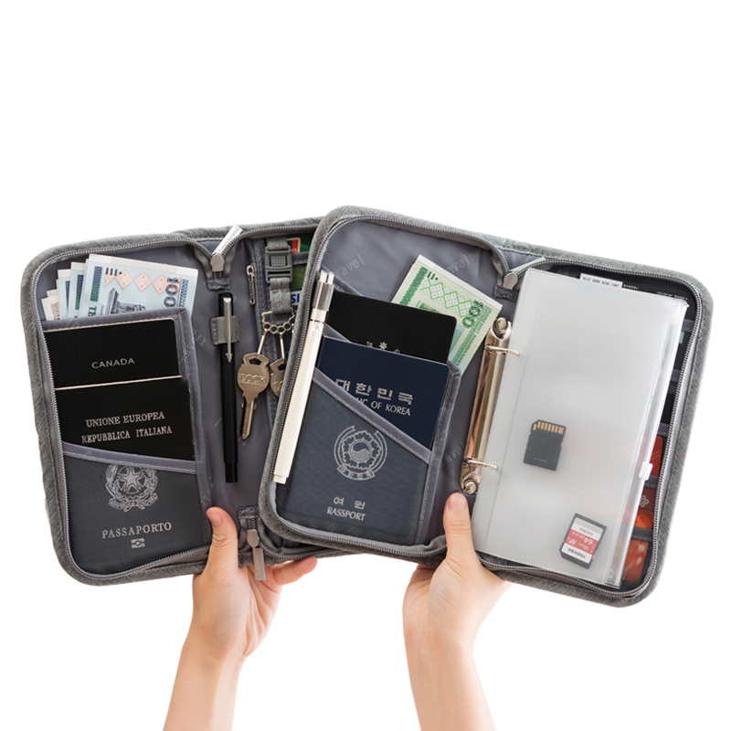 Пользовательские логотип RFID паспорт держатель персонализированные путешествия бумажник Обложка для паспорта
