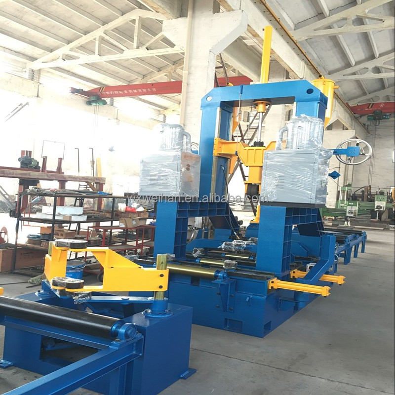 Horizontal Type H Beam I-beam Assembly Welding Straightening Integrating Machine