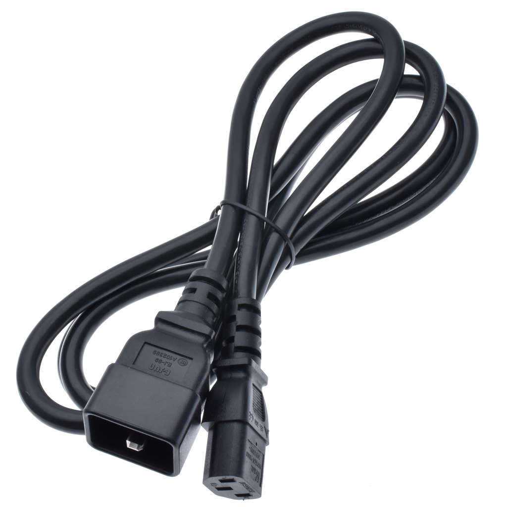 Кабель питания IEC C13-C20, кабель питания для сервера UPS PDU к компьютеру, кабель питания 180 см, H05VV-F 1,5 мм