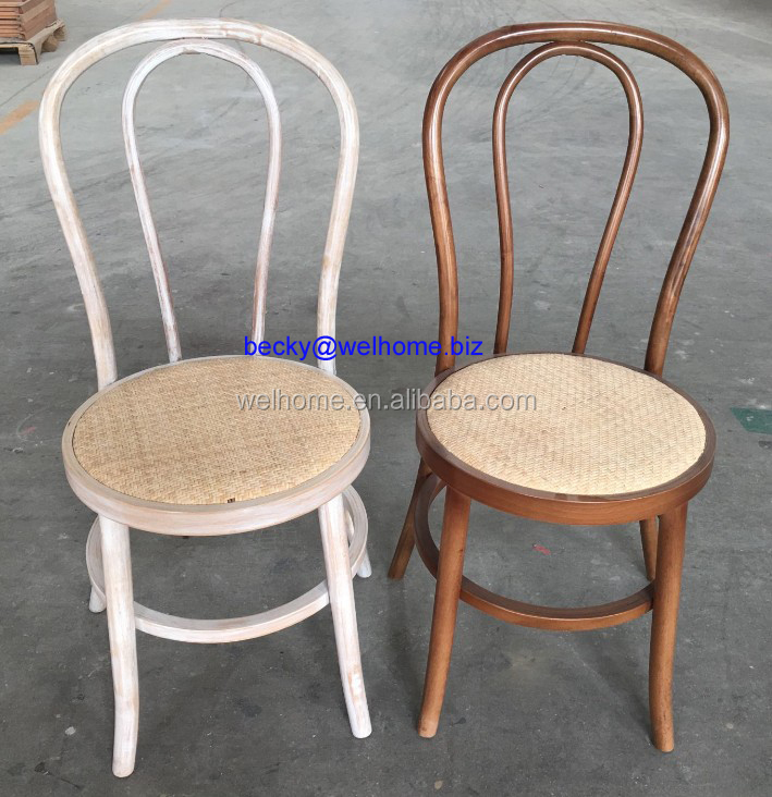 Венские Limewash тонет стул из ротанга сиденья