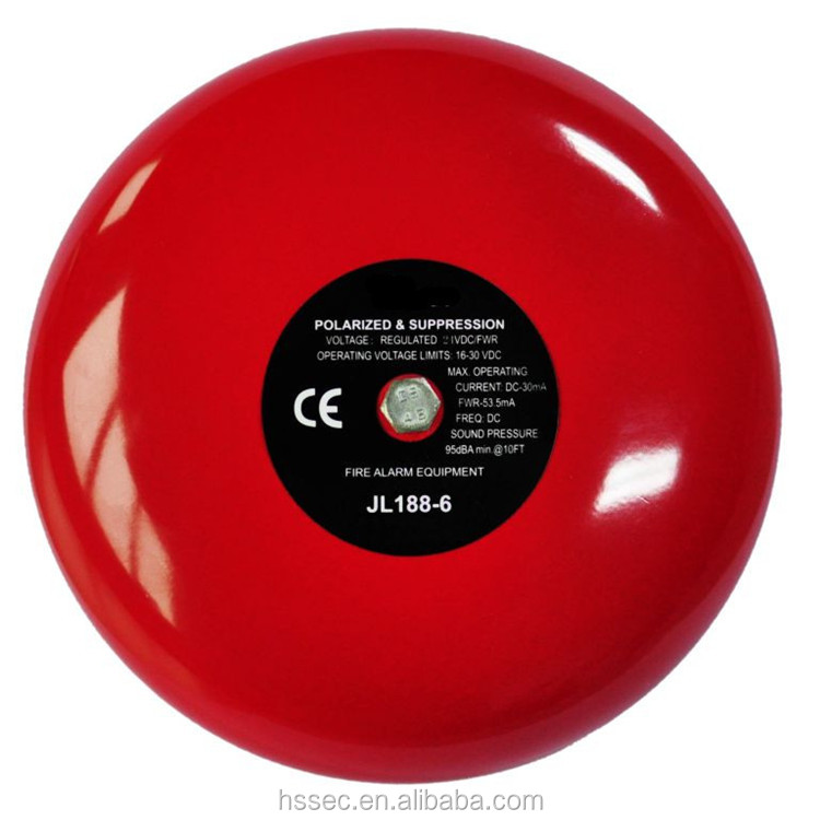 Настенная сигнализация bell пожарная сигнализация bell 6 "с громким 95дб