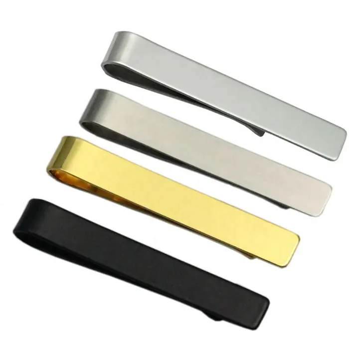 Manufacturer custom stainless steel tie clip set metal bow men tie clip