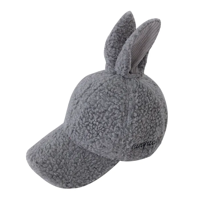 Winter 0-4 years old lovely rabbit ear cap baby hat