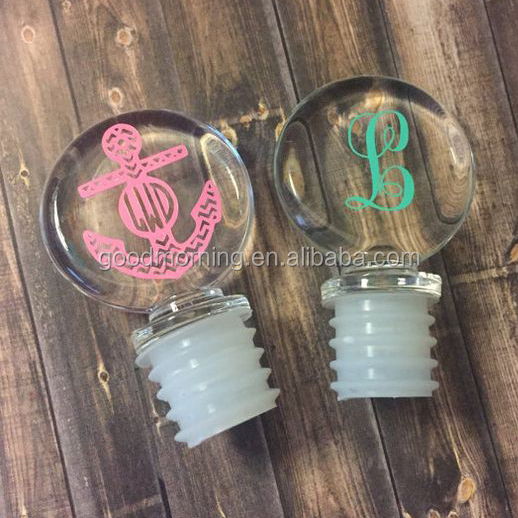 Personalized Monogrammed Wine Bottle Stopper