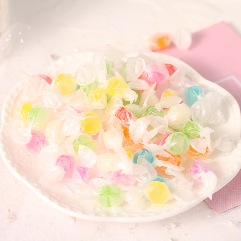 Поставка из Китая, высококачественные вкусные конфеты, смешанные фрукты, твердые конфеты, бумажный кран, сахар в белой упаковке