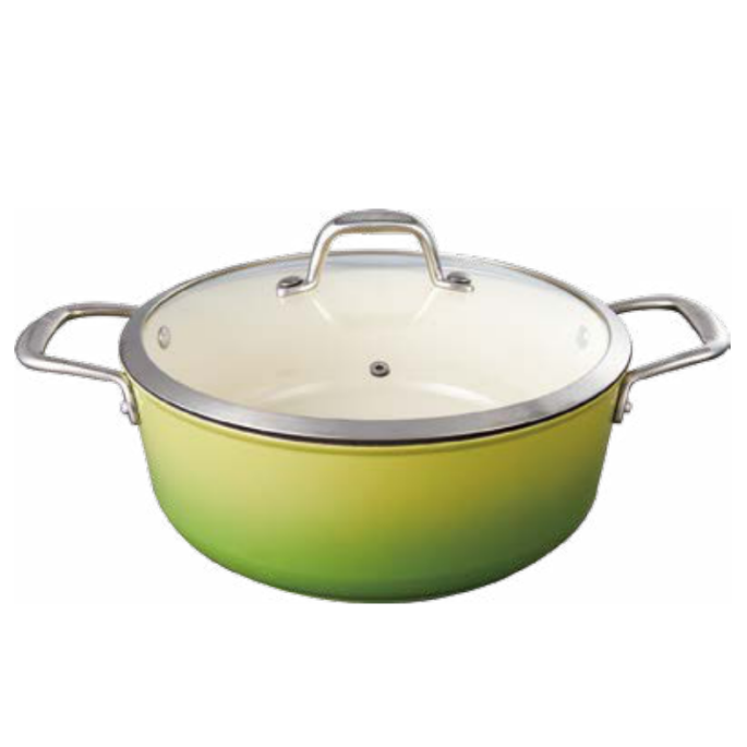 Легкий эмалированный чугун stockpot чугунная кастрюля с крышкой