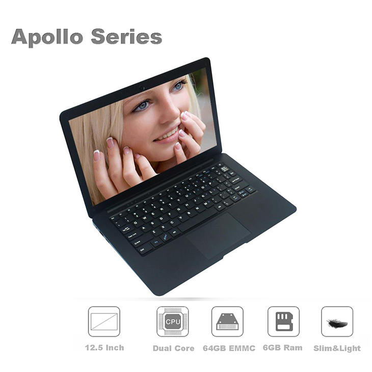 2018 Новый дешевый ноутбук 12,5 дюйма Apollo N3350 двухъядерный 3 ГБ ОЗУ 32 Гб ПЗУ ноутбук компьютер UMPC оптом из Китая
