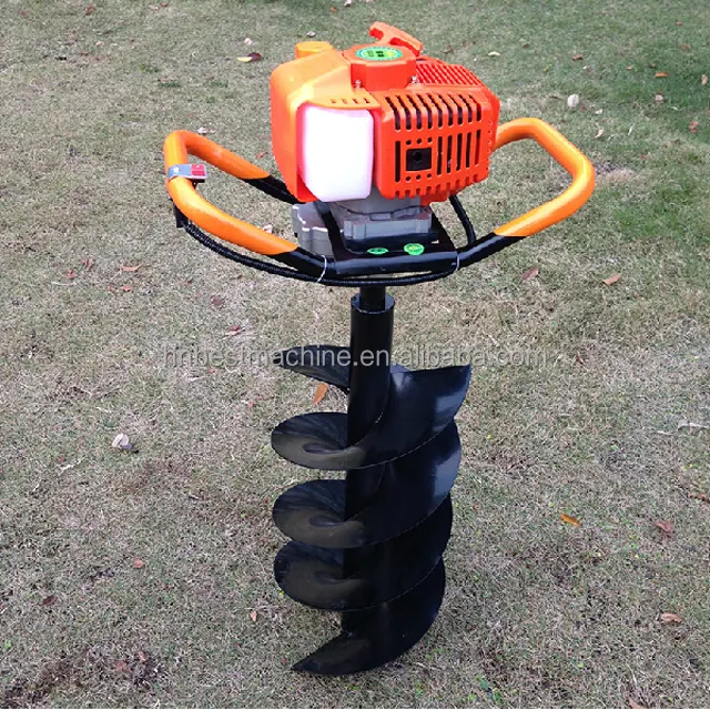 Garden machine petrol ice/earth drill hand operated earth auger