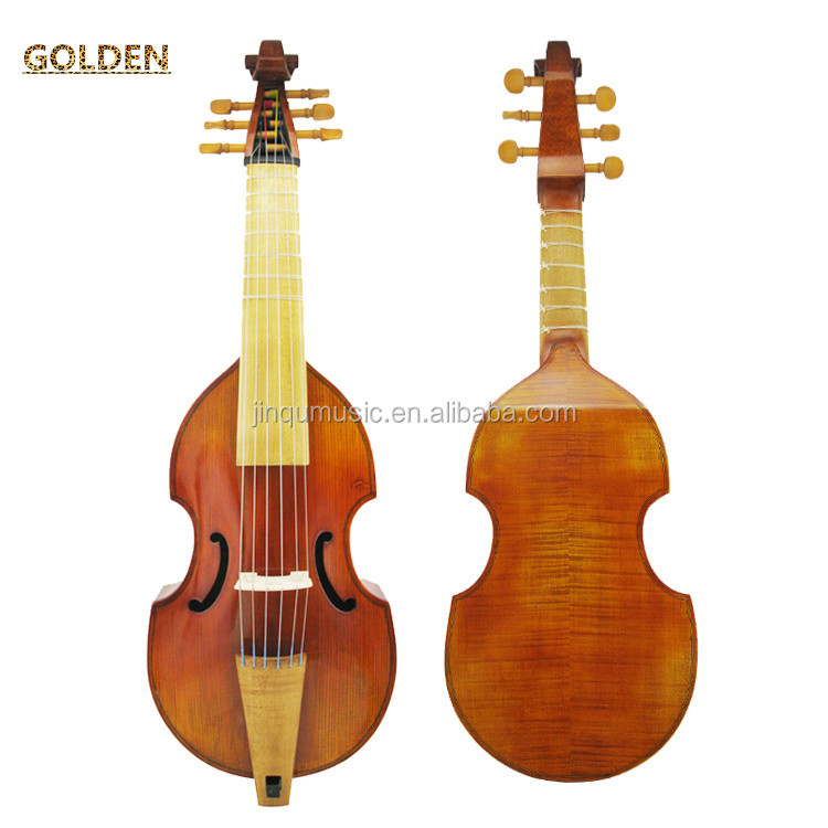 Jinqu Golden известные бренды высоких музыкальных инструментов viola da gamba включают в себя snakewood лук и мешок
