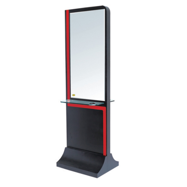 Hot sale double sided hair salon mirror station barber shop mirror lights
