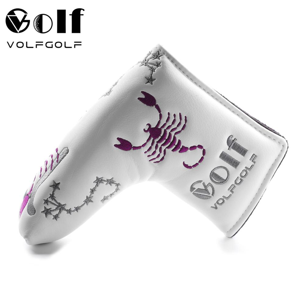 Серия VG Golf Headcover Constellation-белый головной убор для гольфа с изображением скорпиона