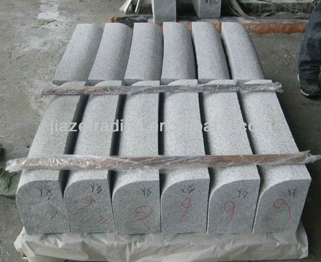 Серый гранит kerbstone с bullnose