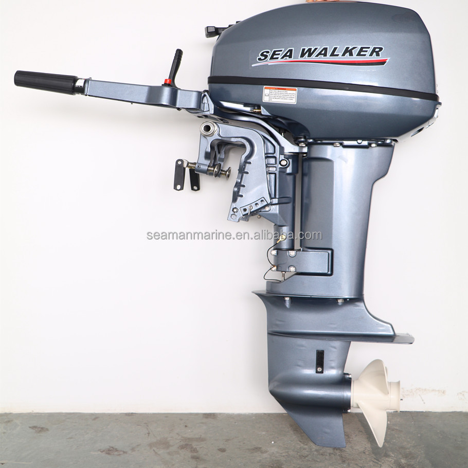 Seawalker лодка с подвесным двигателем морской 2 stroke 15hp двигатели с алюминиевой крышкой, 63В