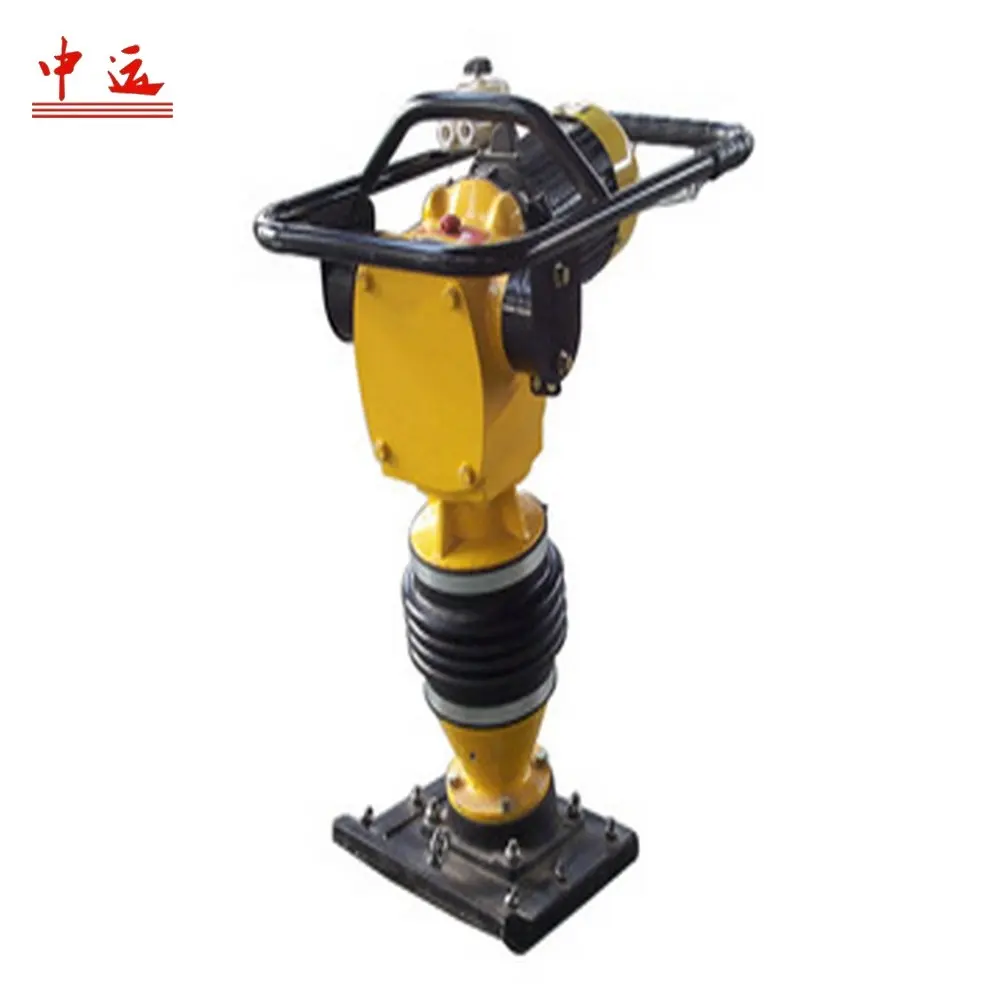 High Performance 80KG Petrol Engine Tamping Compactor Soil Rammed Earth Tamper Impact Shocking Rammer Machine