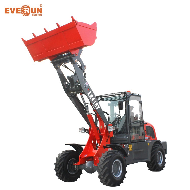 Китай (материк) Everun ER416T 1,6 тонн масляный фильтр мини маленький спереди для строительной техники мини фронтальный погрузчик с гидравлическим насосом