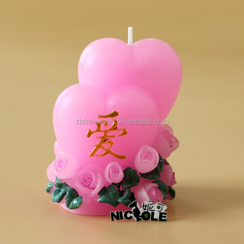 LZ0137 heart candle making mould silicone mold for candles