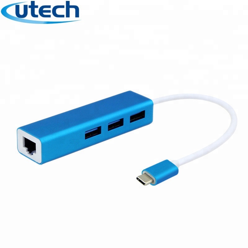 OEM КАЧЕСТВО USB C на lan-карту Type-C концентратор RJ45 usb Ethernet адаптер
