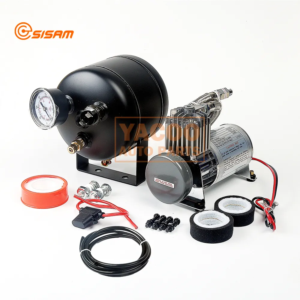 12 V 140PSI мини небольшой воздушный бак 0,5 галлон для пневматическая подвеска компрессор воздушный рожок с 2L фильтр для автомобилей Грузовик Лодка поезд рога