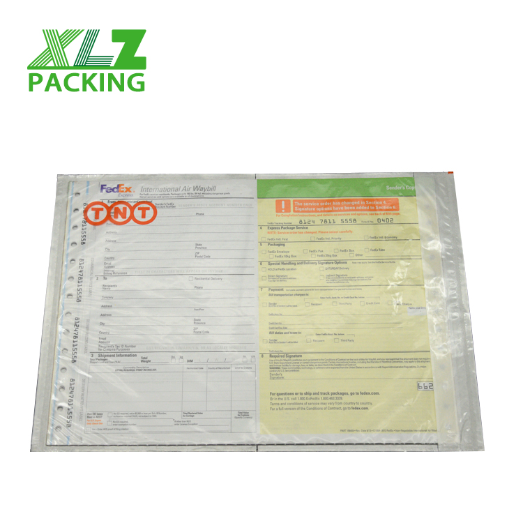 Прозрачные карманы для счета-фактуры DHL