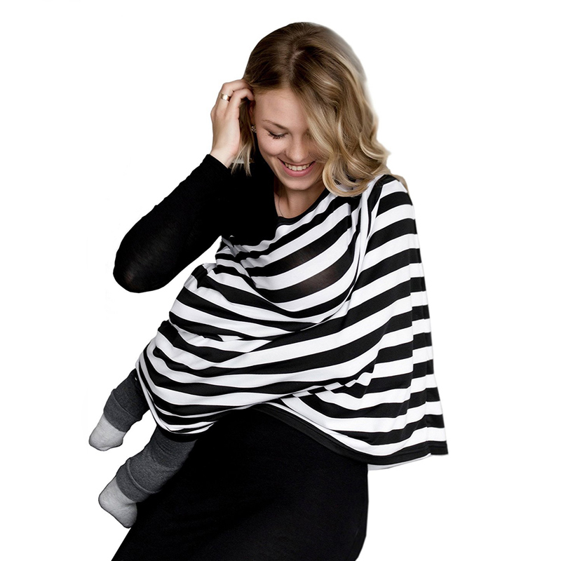 Nursing Breastfeeding Cover Scarf - Baby Car Seat Canopy, Shopping Cart, Stroller, Carseat Covers for Girls and Boys