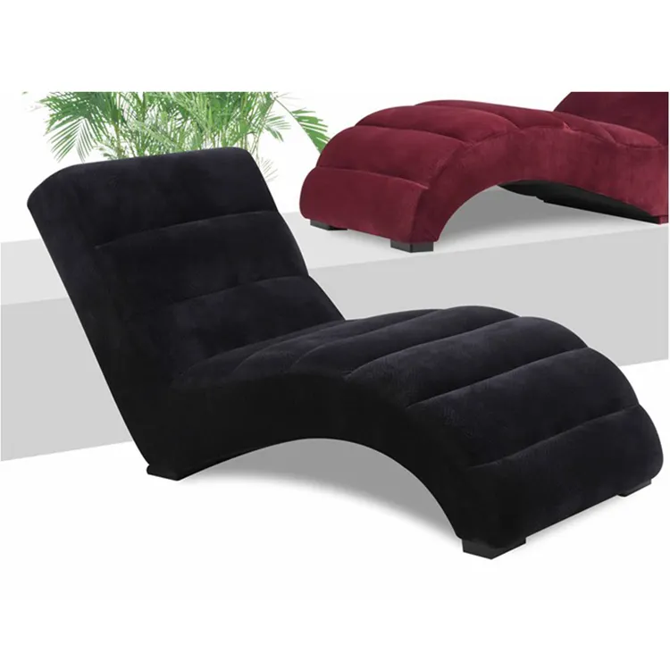 Best selling upholstered bedroom chairs black red chaise lounge