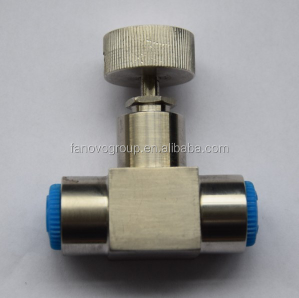 Игольчатый клапан 1/4 дюйма NPT 6000 PSI Mini Type из нержавеющей стали 316