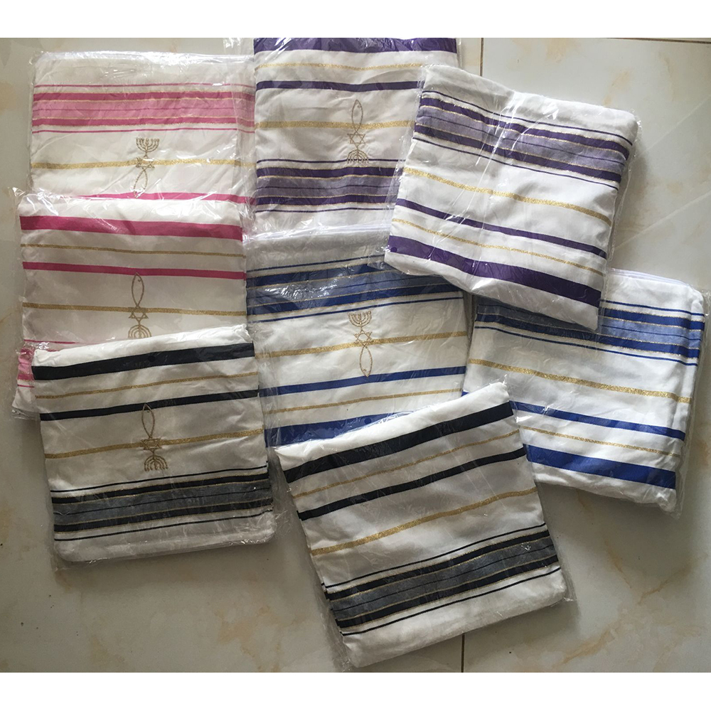 100% полиэстер молитва шаль tallit и tallit молитва шаль