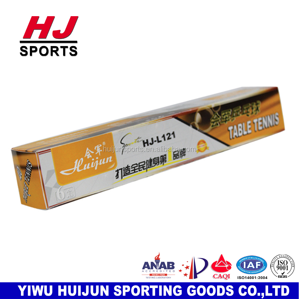 HJ-L121 оптовая продажа с китайского завода, мяч для настольного тенниса HUIJUN пинг-понга с индивидуальным принтом