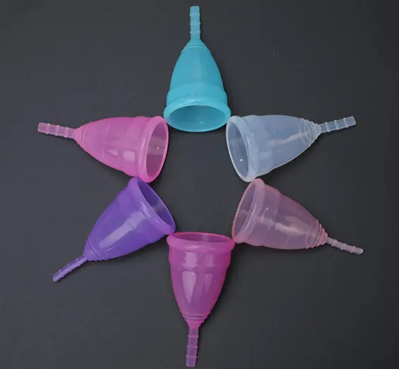 Высококачественная Женская многоразовая медицинская силиконовая менструальная чаша