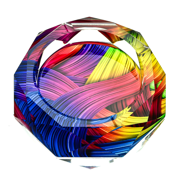 Оптовая продажа Популярная Дешевая Стеклянная Пепельница Handblown Crystal пепельница