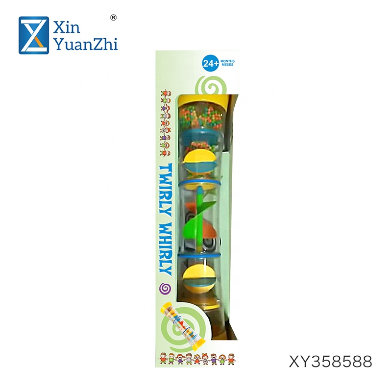 Цилиндрическая форма twirly whirly калейдоскоп игрушка с цветными бусинами
