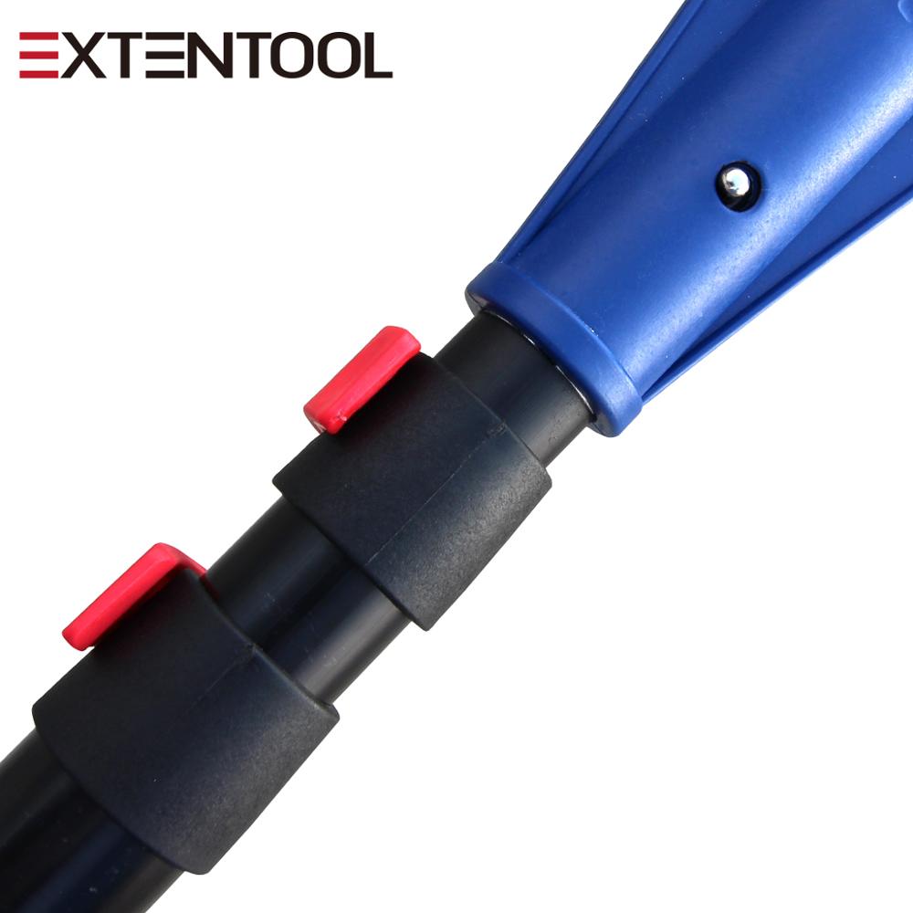 Extentool длинная ручка крыши снег удаления инструменты с алюминий телескопический полюс для очистки