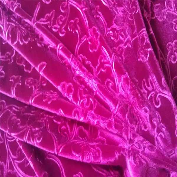 High quality embossed velvet fabrics