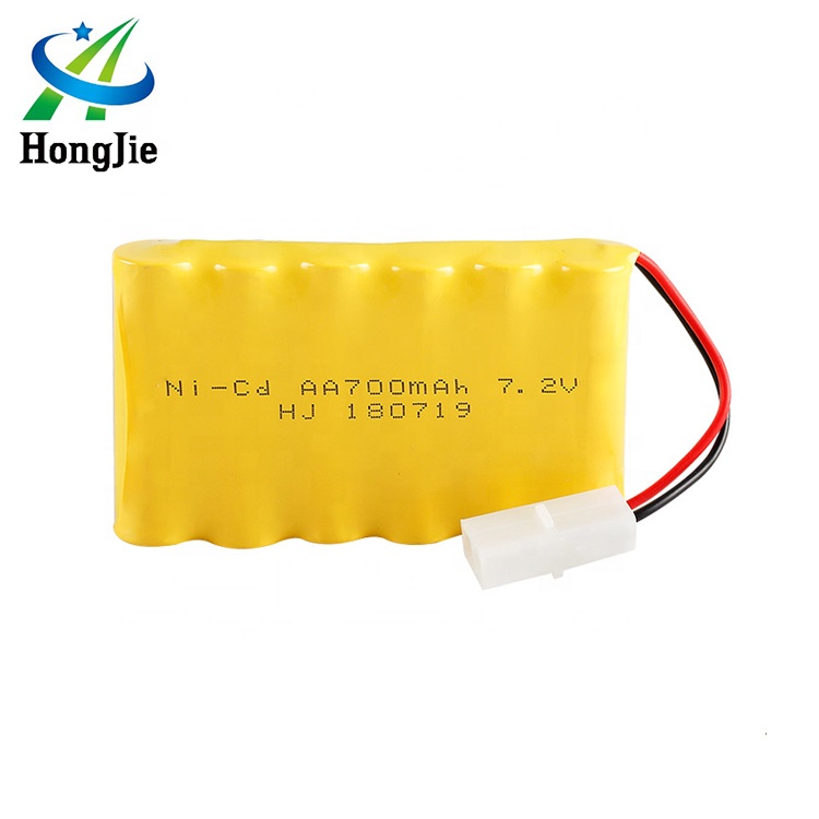 HJ RC автомобиль Nicd KET 2P штекер Ni-cd AA Аккумуляторная батарея 700mAh 7,2 V