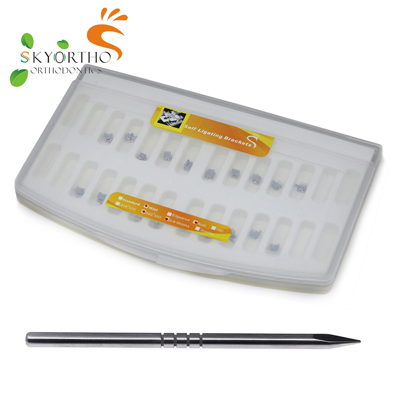 Dental consumables orthodontics metal self ligating brackets