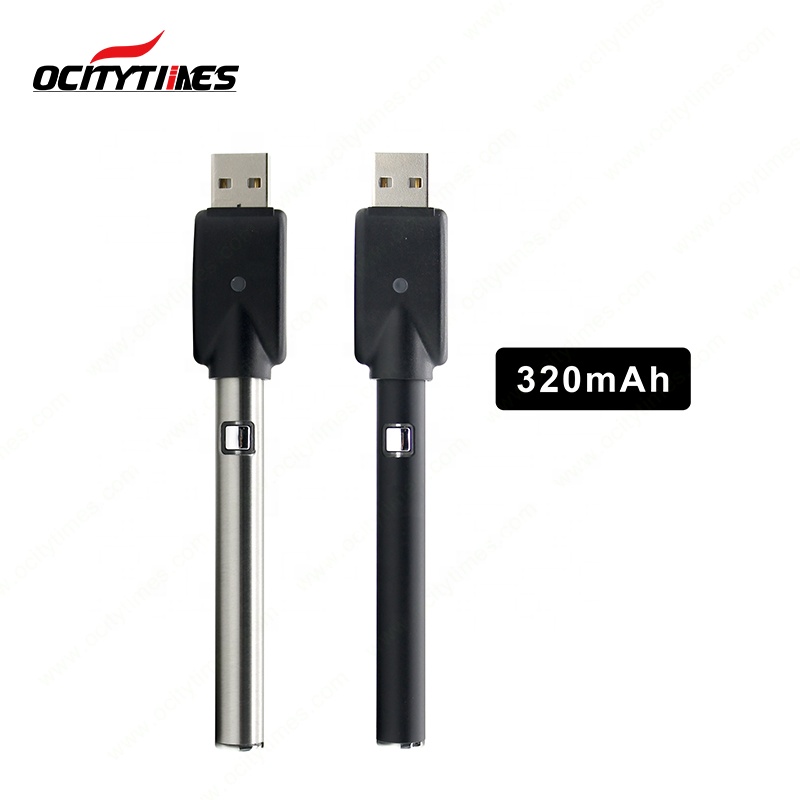 Ocitytimes пользовательский vape 510 батарея usb зарядное устройство оптом Китай cbd ручка Предварительный нагрев батареи с высоким качеством отзыва