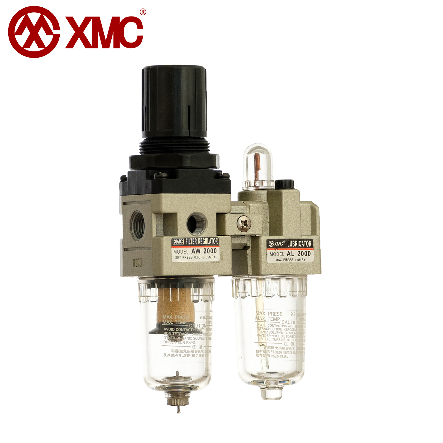 XMC AC2010-02 G1/4 ''Пневматический воздушный сервис FRL воздушный фильтр Регулятор и смазка