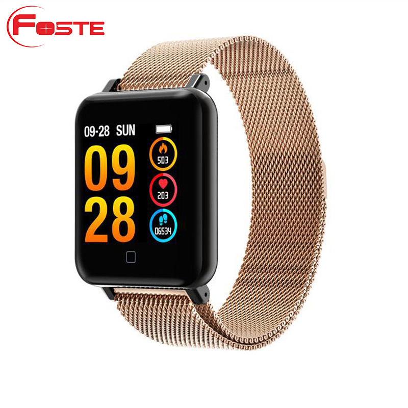 2019 fitbit Часы сердечного ритма Монитор артериального давления Шагомер фитнес Спорт Браслет Смарт-браслет с пультом дистанционного управления для камеры